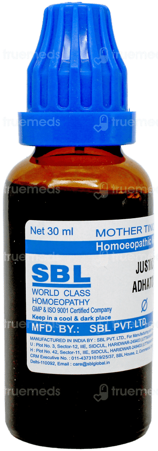 Sbl Justicia Adhatoda Q Mother Tincture 30Ml
